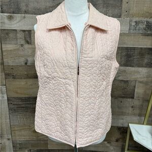 Elegant Light Pink Quilted Vest